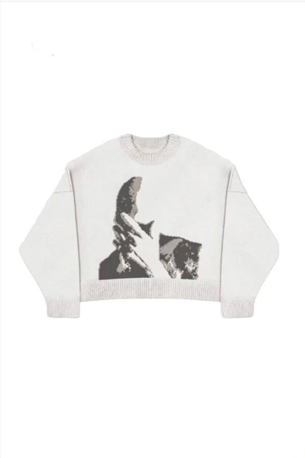 HIDDEN FACE WOOL SWEATER