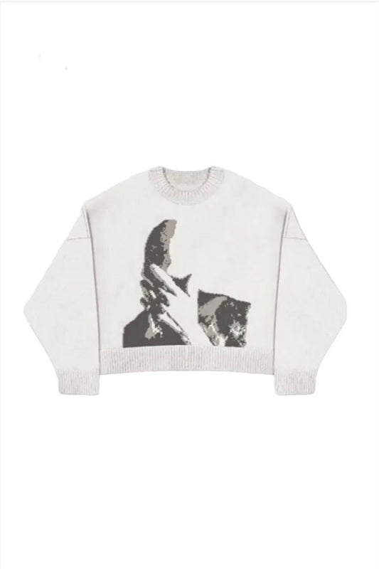 HIDDEN FACE WOOL SWEATER